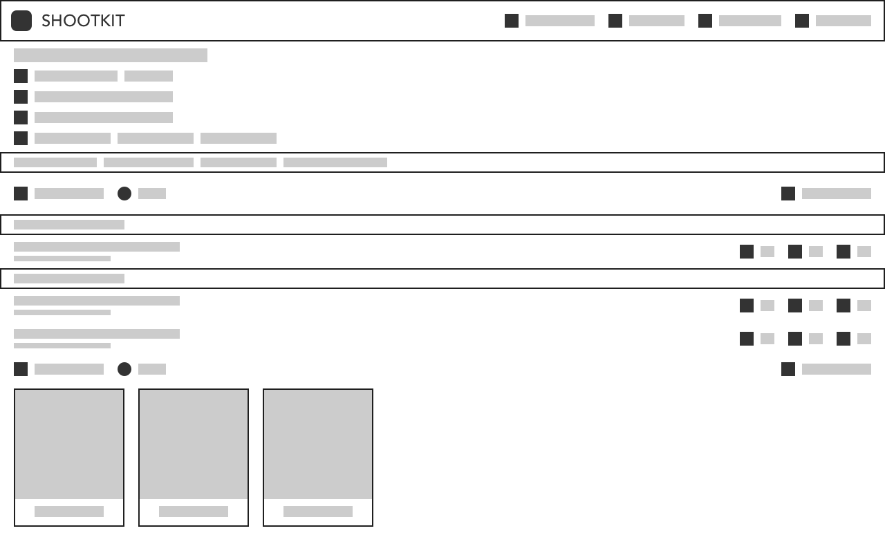 Schemazeichnung der Shootkit Detailansichten