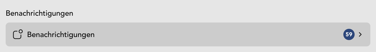 Benachrichtigungen Widget in der Kontakt Detailansicht