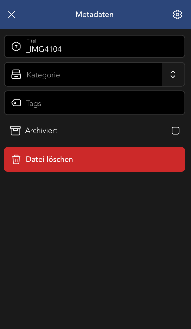 Datei Metadaten Bearbeiten