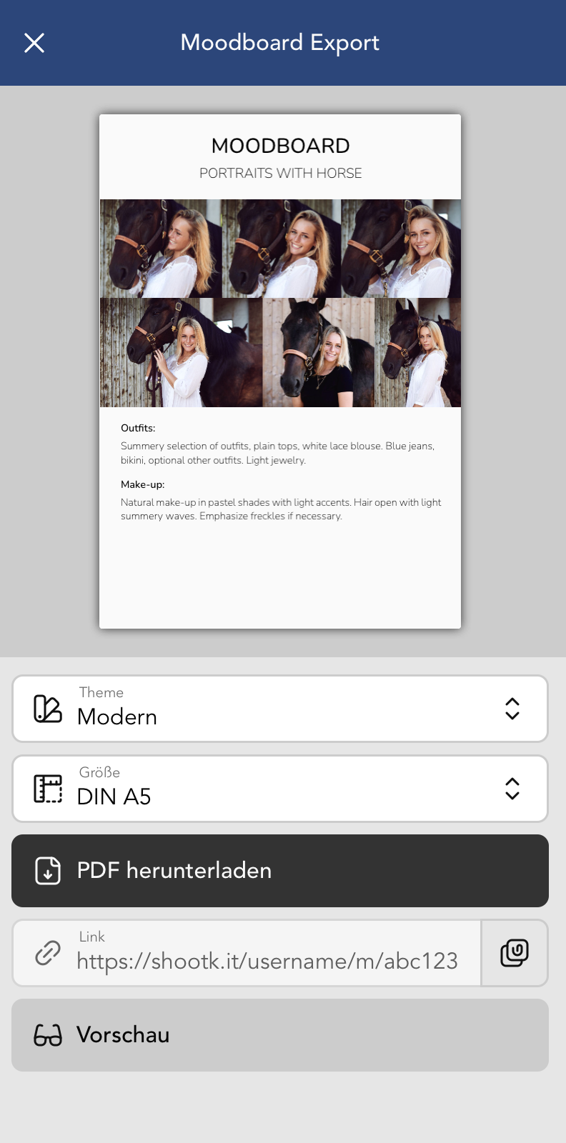 Moodboard Export